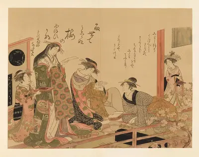 Masterpieces selected from the Ukiyoyé School, Pl.06 by Shiichi Tajima, 1906 — digital art print download