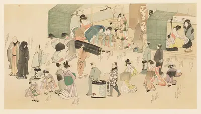 Masterpieces selected from the Ukiyoyé School, Pl.10 by Shiichi Tajima, 1906 — digital art print download