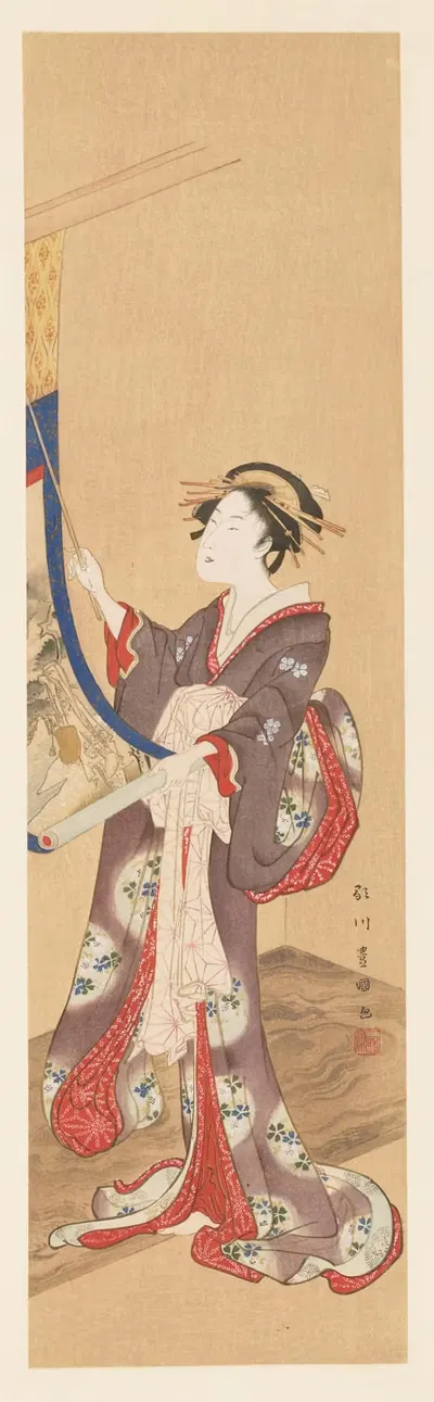 Masterpieces selected from the Ukiyoyé School, Pl.17 by Shiichi Tajima, 1906 — digital art print download