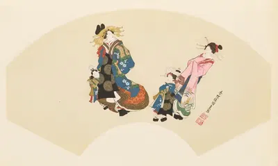 Masterpieces selected from the Ukiyoyé School, Pl.19 by Shiichi Tajima, 1906 — digital art print download