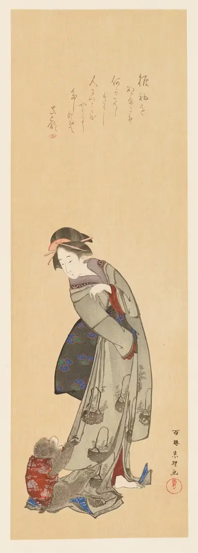 Masterpieces selected from the Ukiyoyé School, Pl.26 by Shiichi Tajima, 1906 — digital art print download
