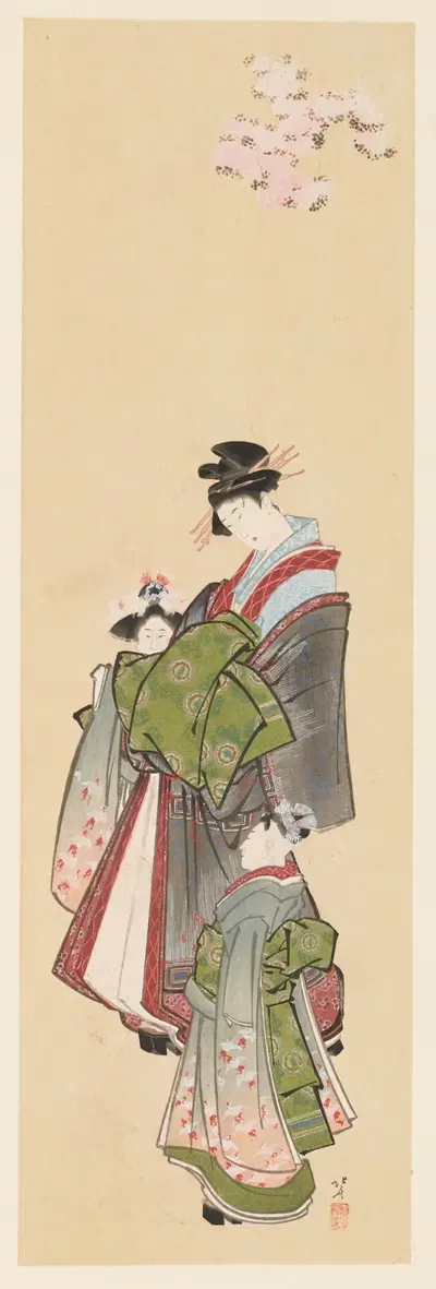 Masterpieces selected from the Ukiyoyé School, Pl.27 by Shiichi Tajima, 1906 — digital art print download