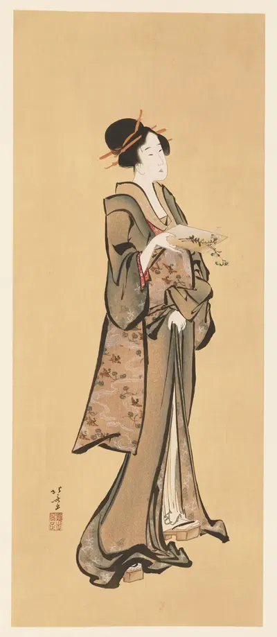 Masterpieces selected from the Ukiyoyé School, Pl.28 by Shiichi Tajima, 1906 — digital art print download
