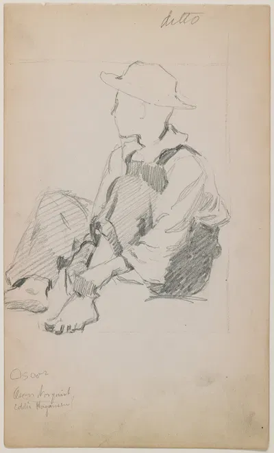 Study for Boys Bathing by Александр Гринаджер, 1894 — digital art print download