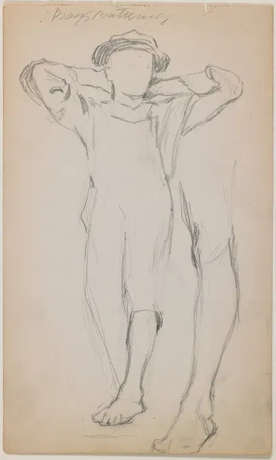 Study for Boys Bathing by Александр Гринаджер, 1894 — digital art print download
