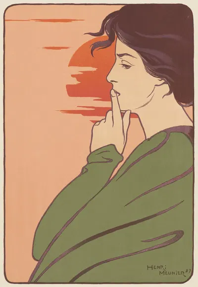 Час тишины by Анри Менье, 1897 — digital art print download