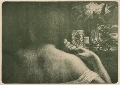 La Chevelure by Jules Leon Flandrin — digital art print download