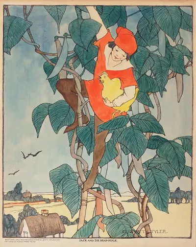 Джек и бобовое дерево by Элизабета Тайлер Уолкотт, 1918 — digital art print download