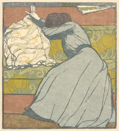 Подушка (Дер Полстер) by Макс Курцвейл, 1902 — digital art print download