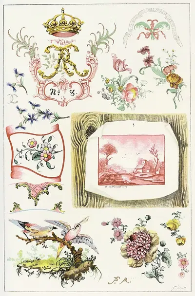 Словарь керамики Pl.12 by Эдуар Гарнье, 1893 — digital art print download