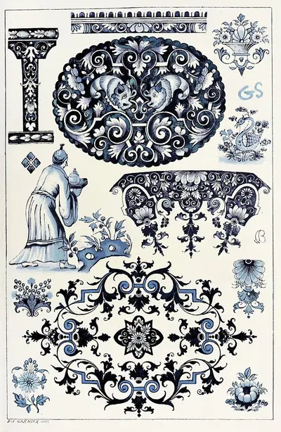 Словарь керамики Пл.2 by Эдуар Гарнье, 1893 — digital art print download