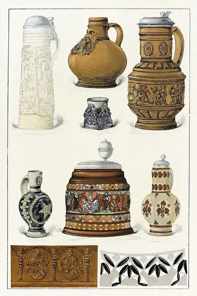 Словарь керамики Пл.20 by Эдуар Гарнье, 1893 — digital art print download