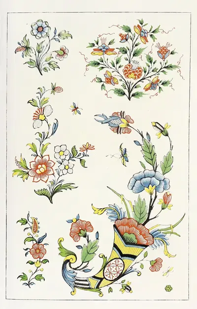 Словарь керамики Pl.4 by Эдуар Гарнье, 1893 — digital art print download