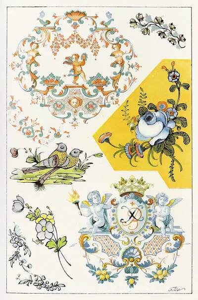 Словарь керамики, пл. 9 by Эдуар Гарнье, 1893 — digital art print download