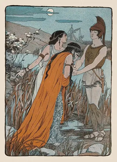 Обе принцессы умоляли его by Мод Хант Скуайр, 1901 — digital art print download