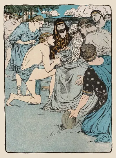 Смерть короля Акрисия by Мод Хант Скуайр, 1901 — digital art print download