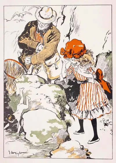 Водяные младенцы Пл.1 by Джордж Хэнд Райт, 1900 — digital art print download