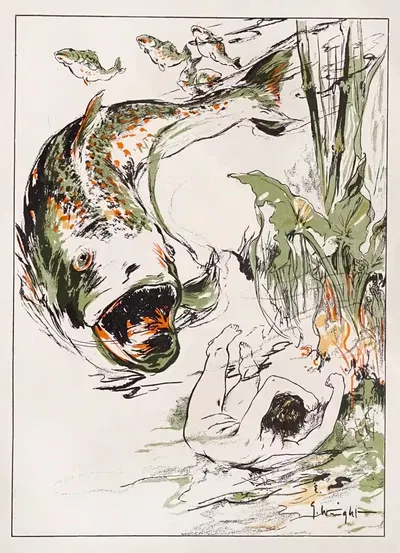 Водяные младенцы Пл. 4 by Джордж Хэнд Райт, 1900 — digital art print download
