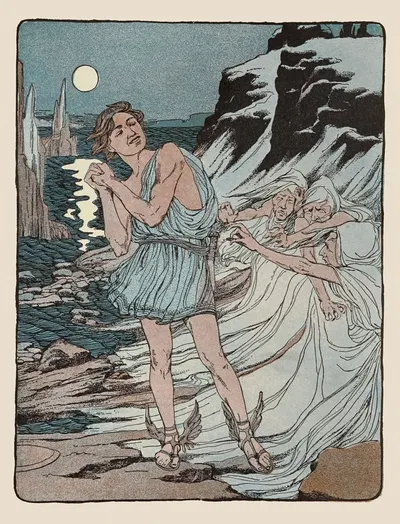 Тогда они плакали, болтали и ругались; но напрасно by Мод Хант Скуайр, 1901 — digital art print download