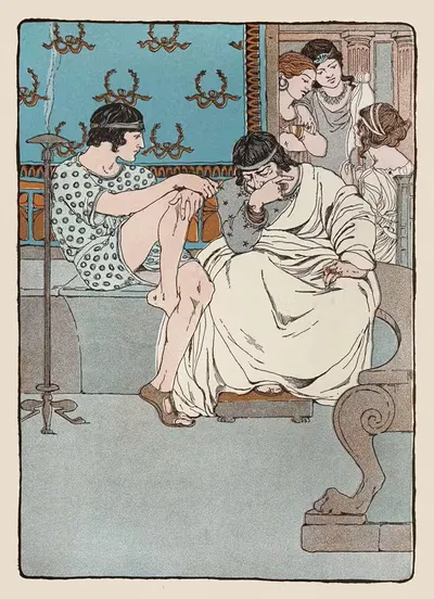 Почему ты выглядишь таким грустным, дядя мой by Мод Хант Скуайр, 1901 — digital art print download