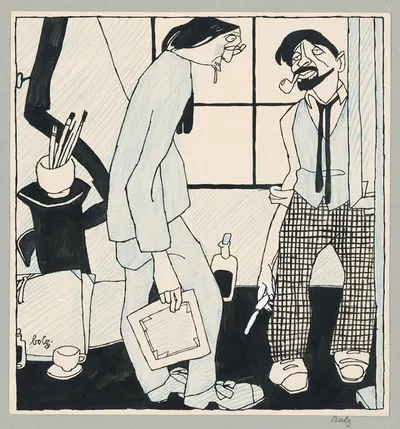Ателье неузнанного художника by Ханс Больц, 1900–1920 — digital art print download