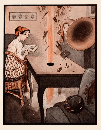 Книга о ракетах Пл.12 by Петер Ньюэлл, 1912 — digital art print download