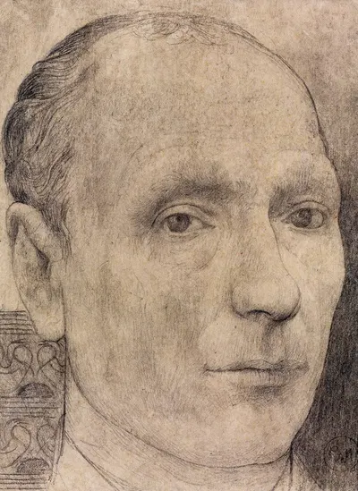 Head of a Man by Шарль Мертенс — digital art print download