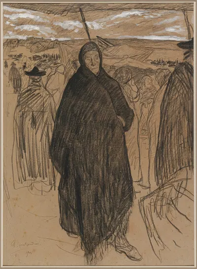 Old Spanish Woman (Vieille femme espagnole) by Charles Milcendeau, 1901 — digital art print download