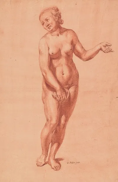 Standing Female Nude by Conrad Meyer — digital art print download
