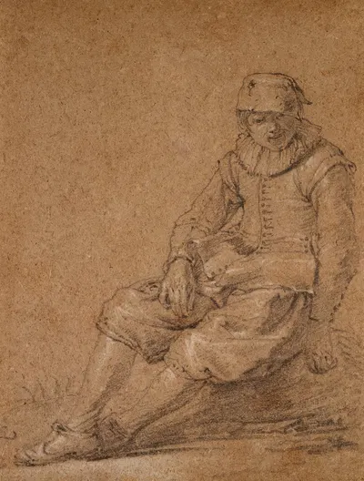 Seated Youth by Cornelis Saftleven — digital art print download