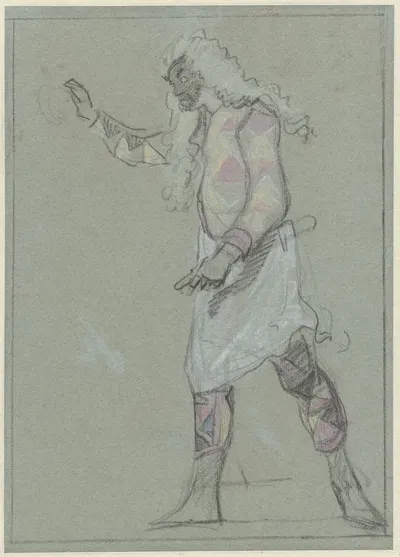 Arlequin als barbier by Корнелис Трост, 1738 — digital art print download