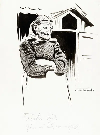 Lillpers Kari by Albert Engström, 1902 — digital art print download