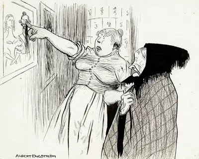 Old Lena from Knifvatorp by Albert Engström, 1902 — digital art print download