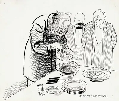 Old Professor S by Albert Engström, 1901 — digital art print download