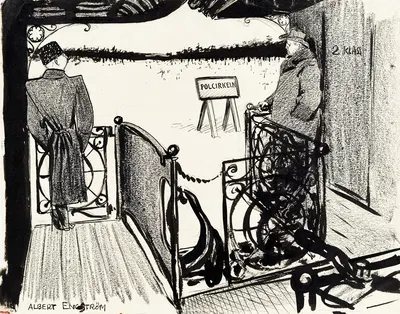 On the Way to Kiruna by Albert Engström, 1905 — digital art print download