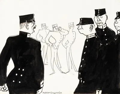 The Sergeant by Albert Engström, 1905 — digital art print download
