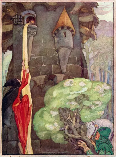 Рапунцель by Анна Андерсон, 1941 — digital art print download