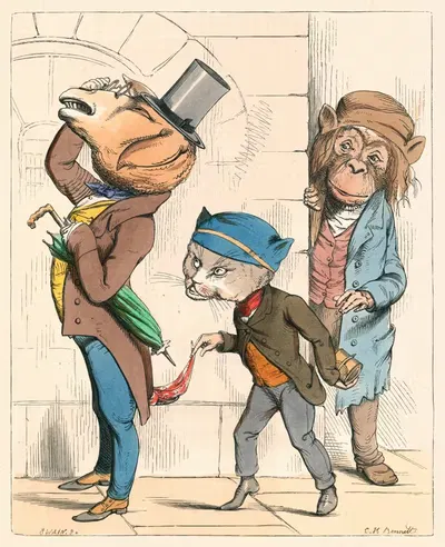 Кошачья лапа by Чарльз Генри Беннет, 1857 — digital art print download