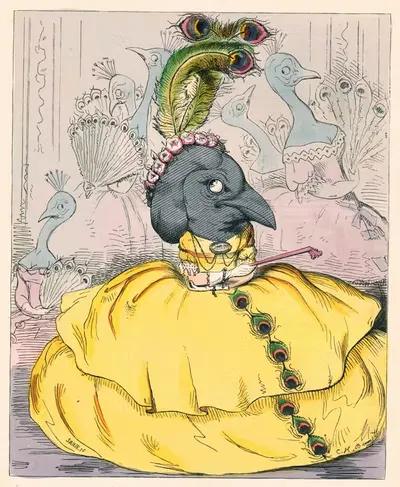 Сорока в позаимствованных перьях by Чарльз Генри Беннет, 1857 — digital art print download