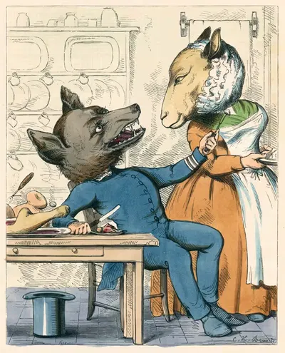 Волк в овечьей шкуре by Чарльз Генри Беннет, 1857 — digital art print download