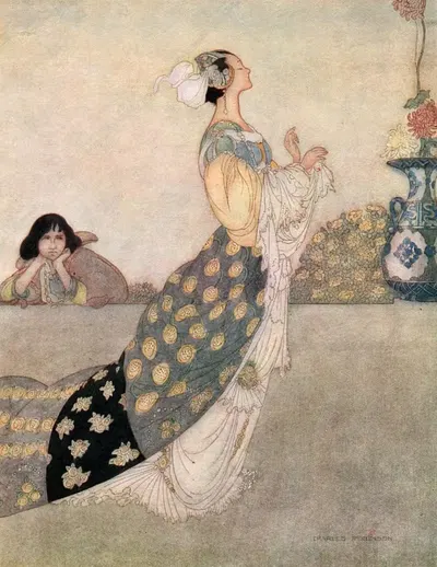 Она пройдет мимо меня by Чарльз Робинсон, 1913 — digital art print download