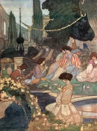 Дворец Сан-Суси by Чарльз Робинсон, 1913 — digital art print download