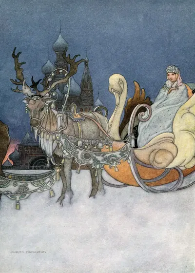 Русская принцесса by Чарльз Робинсон, 1913 — digital art print download