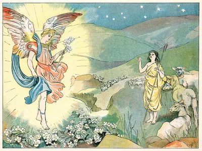 Рождественская роза by Джон Шелтон Иланд, 1890 — digital art print download