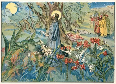 Красная лилия by Джон Шелтон Иланд, 1890 — digital art print download
