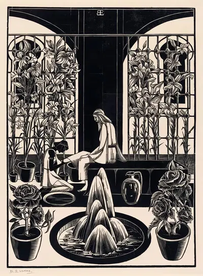 Умывание ног by Бернард Эссерс, 1922 — digital art print download