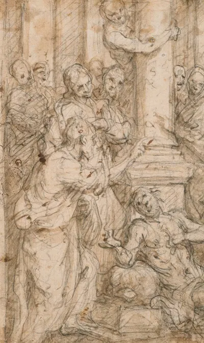 Christ Resurrecting a Paralytic by Domenico Passignano — digital art print download