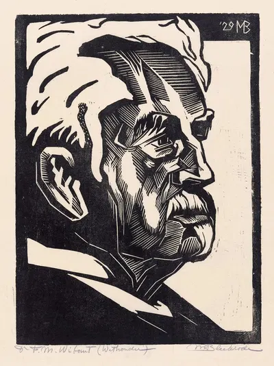 Портрет Флорентина Марина Вибаута by Мейер Блекроде, 1929 — digital art print download