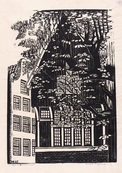 Бегинхоф в Амстердаме by Мейер Блекроде, 1925 — digital art print download