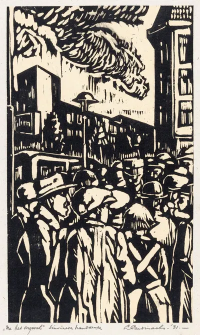 Na het ongeval by Louis Cardinaals, 1931 — digital art print download